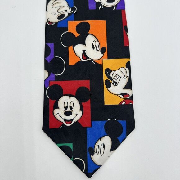 Disney Necktie Mickey Mouse Multicolor Tie Mickey Unlimited Neck Tie - Picture 2 of 6